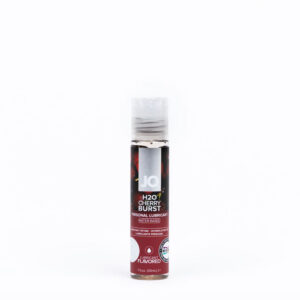 JO H2O Cherry Burst Lube - 30 mL - Cherry Flavoured Water Based Lubricant - 30 ml Bottle