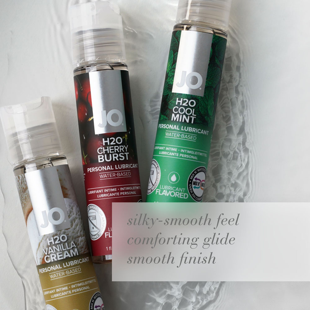 JO H2O Cherry Burst Lube - 30 mL - Cherry Flavoured Water Based Lubricant - 30 ml Bottle - Image 2