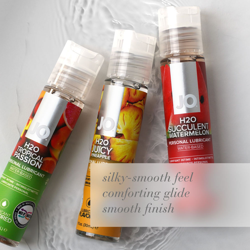 JO H2O Juicy Pineapple Lube - 30 mL - Pineapple Flavoured Water Based Lubricant - 30 ml Bottle - Image 2