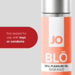 JO Blo Mango Peach - Mango Peach Flavoured Oral Pleasure Gel - 30 ml Bottle - Image 5