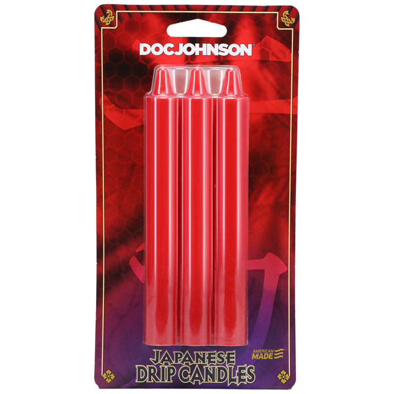 Doc Johnson Japanese Drip Candles Red 3-Pack - Image 3