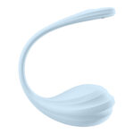 Satisfyer Smooth Petal - Light Blue - Light Blue USB Rechargeable Wearable Stimulator with App Control - Image 4