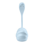 Satisfyer Smooth Petal - Light Blue - Light Blue USB Rechargeable Wearable Stimulator with App Control - Image 5