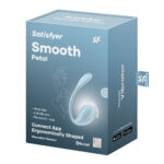 Satisfyer Smooth Petal - Light Blue - Light Blue USB Rechargeable Wearable Stimulator with App Control - Image 8
