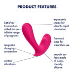 Satisfyer Top Secret - Pink Wearable Vibrator with App Control - Image 2