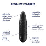 Satisfyer Ultra Power Bullet 5 - Black USB Rechargeable Bullet - Image 3