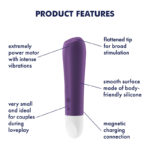 Satisfyer Ultra Power Bullet 2 - Purple USB Rechargeable Bullet - Image 3