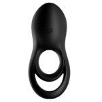 Satisfyer Legendary Duo - Black USB Rechargeable Cock & Balls Ring - Image 5