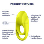 Satisfyer Spectacular Duo - Light Green USB Rechargeable Cock & Balls Ring - Image 3