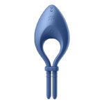 Satisfyer Bullseye - Blue - Blue Vibrating Adjustable Lasso Cock Ring - Image 3