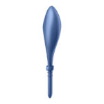 Satisfyer Bullseye - Blue - Blue Vibrating Adjustable Lasso Cock Ring - Image 5