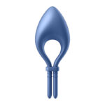 Satisfyer Bullseye - Blue - Blue Vibrating Adjustable Lasso Cock Ring - Image 6
