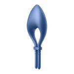 Satisfyer Bullseye - Blue - Blue Vibrating Adjustable Lasso Cock Ring - Image 7