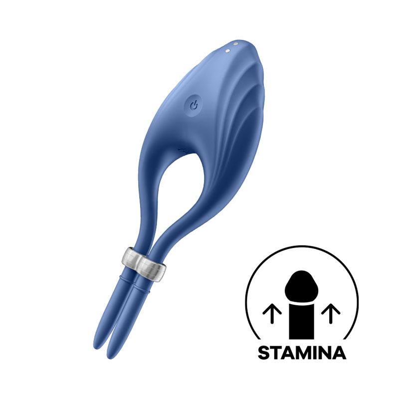 Satisfyer Duelist Vibrating Cock Ring, Blue