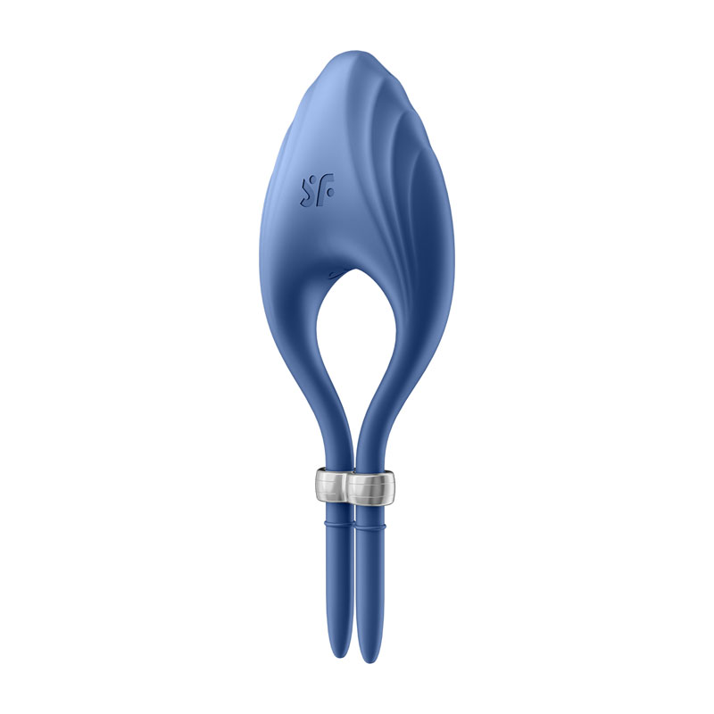 Satisfyer Duelist Vibrating Cock Ring, Blue - Image 3
