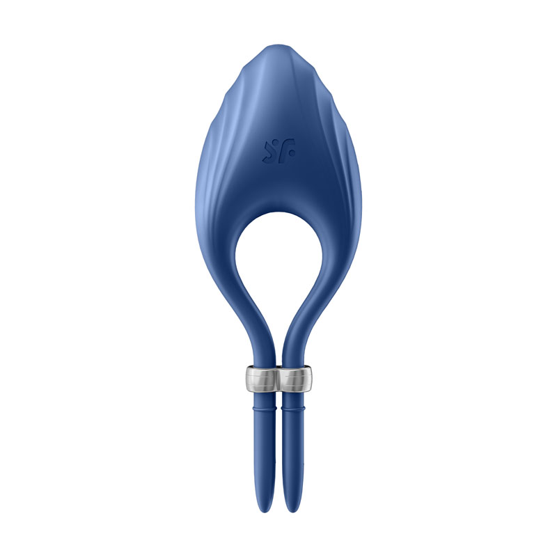 Satisfyer Duelist Vibrating Cock Ring, Blue - Image 5