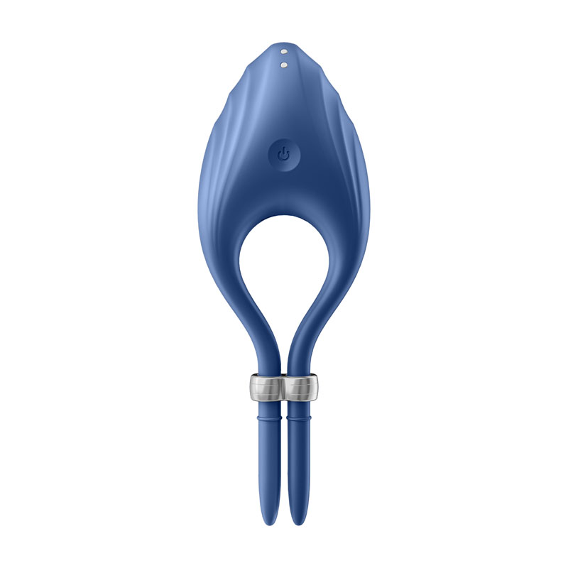 Satisfyer Duelist Vibrating Cock Ring, Blue - Image 6