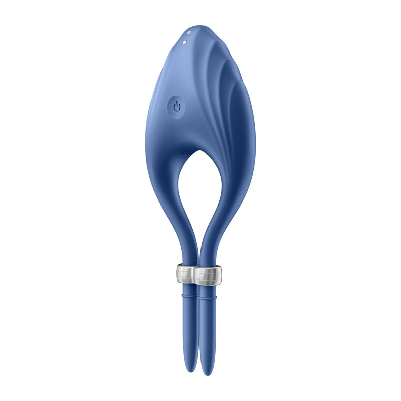 Satisfyer Duelist Vibrating Cock Ring, Blue - Image 7