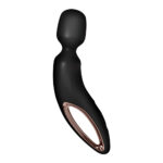 Satisfyer Wand-erland - Black - Black/Rose Gold USB Rechargeable Massage Wand - Image 3