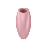 Satisfyer Cutie Heart - Light Pink - Light Pink USB Rechargeable Air Pulsation Stimulator with Vibration - Image 5