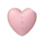 Satisfyer Cutie Heart - Light Pink - Light Pink USB Rechargeable Air Pulsation Stimulator with Vibration - Image 8