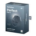 Satisfyer Perfect Pair 2 - Grey USB Rechargeable Vibrating Couples Ring - Image 9