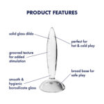 Satisfyer Sparkling Crystal - Clear Glass Butt Plug - Image 3