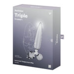 Satisfyer Triple Crystal 1 - Clear - Clear Glass 3-in-1 Butt Plug - Image 7