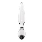 Satisfyer Triple Crystal 2 - Clear - Clear Glass 3-in-1 Butt Plug - Image 5