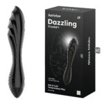 Satisfyer Dazzling Crystal 1 - Black - Black Glass Double Ended Dildo