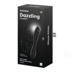Satisfyer Dazzling Crystal 1 - Black - Black Glass Double Ended Dildo - Image 7
