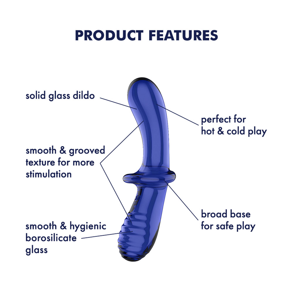Satisfyer Double Crystal Glass Dildo - Image 3