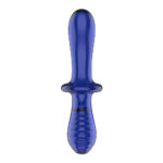 Satisfyer Double Crystal - Blue - Blue Glass Double Ended Dildo - Image 4