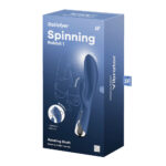 Satisfyer Spinning Rabbit 1 - Blue - Blue 20 cm USB Rechargeable Rotating Rabbit Vibrator - Image 9