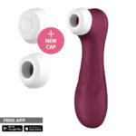 Satisfyer Pro 2 Generation 3 with App Control - Wine Red - Wine Red Touch-Free USB-C Rechargeable Clitoral Stimulator - Image 2