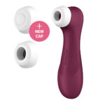 Satisfyer Pro 2 Generation 3 - Wine Red - Wine Red Touch-Free USB-C Rechargeable Clitoral Stimulator - Image 2