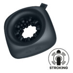 Satisfyer Ring Stroker - Black USB Rechargeable Vibrating Masturbator - Image 2