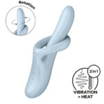 Satisfyer Heat Flex 4 - Blue - Blue USB Rechargeable Heating Vibrator - Image 2