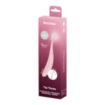 Satisfyer Tip Tease - Rose - Rose USB Rechargeable Vibrator with Twirling Tip - Image 8