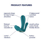 Satisfyer Top Secret + - Battery Series - Green Wearable Vibrator - Image 2
