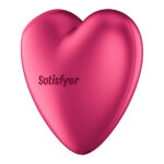 Satisfyer Cutie Heart - Battery Operated - Pink Air Pulsation Stimulator with Vibration - Image 4