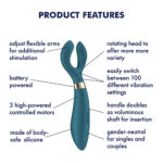 Satisfyer Endless Fun - Battery Series - Green 23.5 cm Stimulator - Image 2