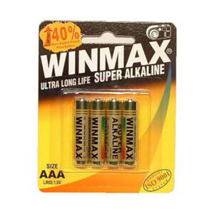 Winmax AAA Super Alkaline Batteries – 4 Pack