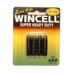Wincell AAA Super Heavy Duty Batteries 4-Pack