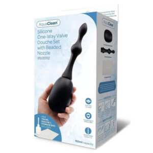 AquaClean Silicone Douche Set with Beaded Nozzle