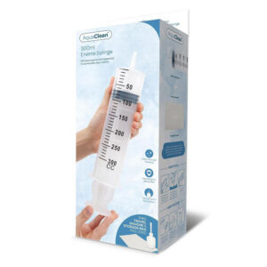 AquaClean 300ml Enema Syringe with Travel Bulb