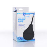 CleanStream Thin Tip Silicone Enema Bulb - Black Unisex Douche - Image 4