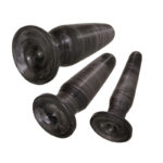 Adam & Eve ANAL ROCKETS TRAINER SET - Black Butt Plugs - Set of 3 Sizes - Image 9