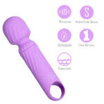 Maia DOLLY - Purple - Purple 12.7 cm USB Rechargeable Massage Wand - Image 3