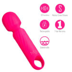 Maia DOLLY - Pink - Pink 12.7 cm USB Rechargeable Massage Wand - Image 3
